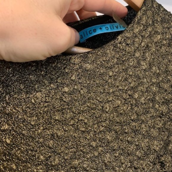 Alice + Olivia Gold and Black dress - Picture 4 of 8